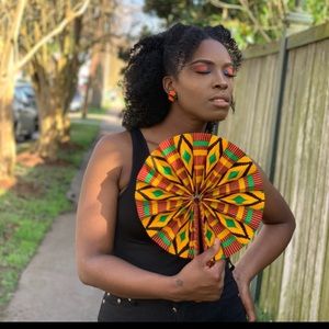 Handmade Ankara Fans